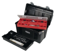 Lockable Toolbox With Assorter Tray And Insert Tray