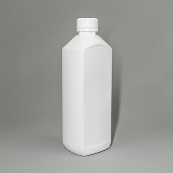 1 Litre Rectangle White HDPE Oil Bottle