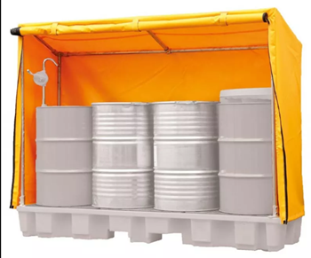 25 Litre Yellow Plastic Bin with Lid