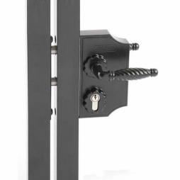 New Generation Decorative Locinox Lock To Suit Sections 10-30mm (Black)