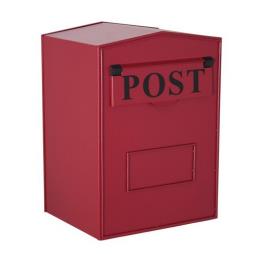 Industrial Mail Box - Red Rear Opening H.420 x W.280 x D.230mm