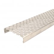 O2 Perforated Plank 225mm x 45mm 2mm Thick Stainless Steel 3000mm Long