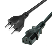 Brazilian Plug to IEC C13 - Mains Lead - 2.5m