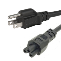 Japanese 3 Pin Plug to IEC C5 - Cloverleaf Connector - Type B Plug - 2m