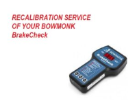 Bowmonk BrakeCheck Re Calibration Service
