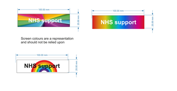 Lanyard Sleeves NHS Rainbow Design