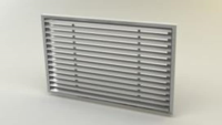 Smoke Control Damper With Decorative Grille