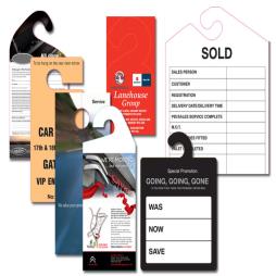 Custom Printed Car Mirror Hangers, Passes & Permits
