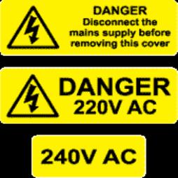 Warning & Danger Labels