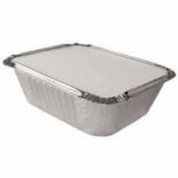 Foil containers and lids in various sizes