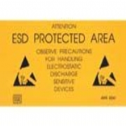 ESD PROTECTED AREA sign