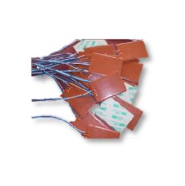Wire wound silicone rubber heaters