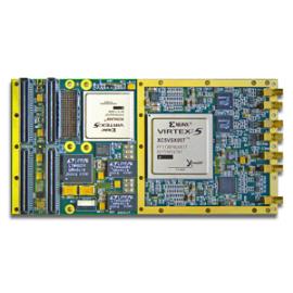 XMC-220 Virtex 5 FPGA and 16-bit Analog I/O PMC/XMC