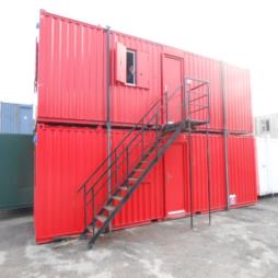 32ft x 10ft Anti-Vandal Red Office Units
